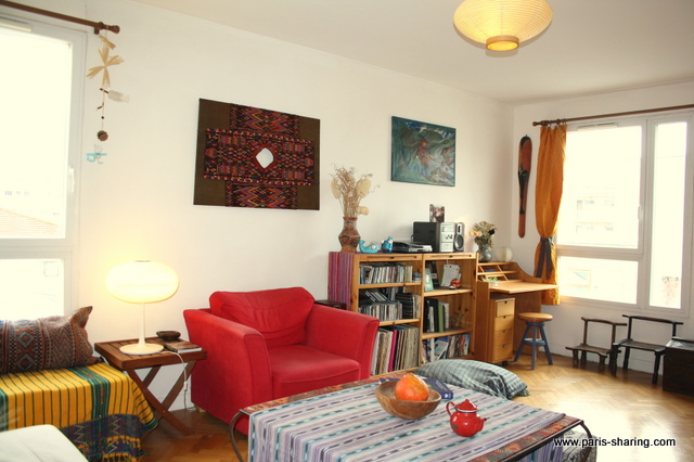 Paris apartment - Spacious & sunny, bohemian style, quiet village atmosphere