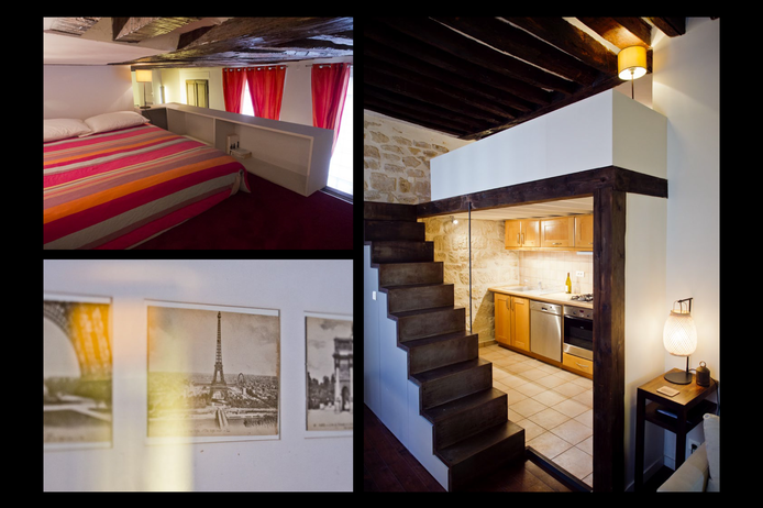 Paris apartment - "La Sainte Catherine" in the heart of the Marais. Long-Term Rental