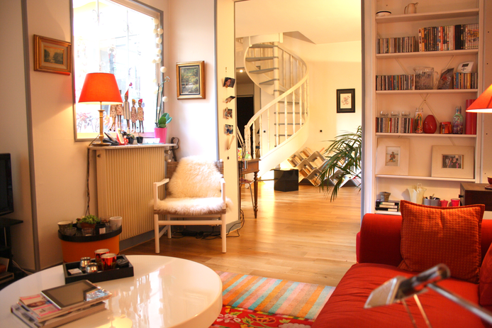 2 Paris apartment - "Le Veneto" - Designer duplex with terrace bordering Latin Quarter