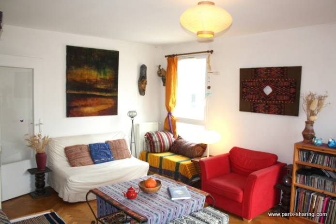 Paris apartment - Spacious & sunny, bohemian style, quiet village atmosphere