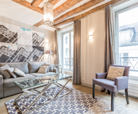 Paris apartment - "Le Luxe d'Argent"- Long Term Rental - rue Volta