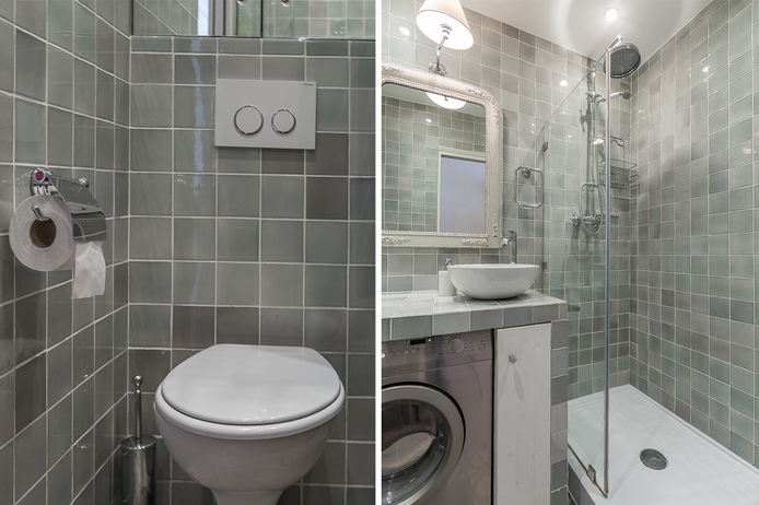 Bathroom Paris apartment - "L’Atelier des Vosges" Long-Term Rental